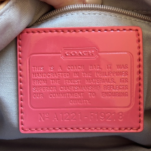 🔥COACH signature stripe vintage handbag F19218 - Picture 6 of 11